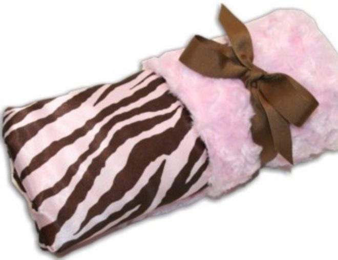 Pink pillow wrapped with a ribbon